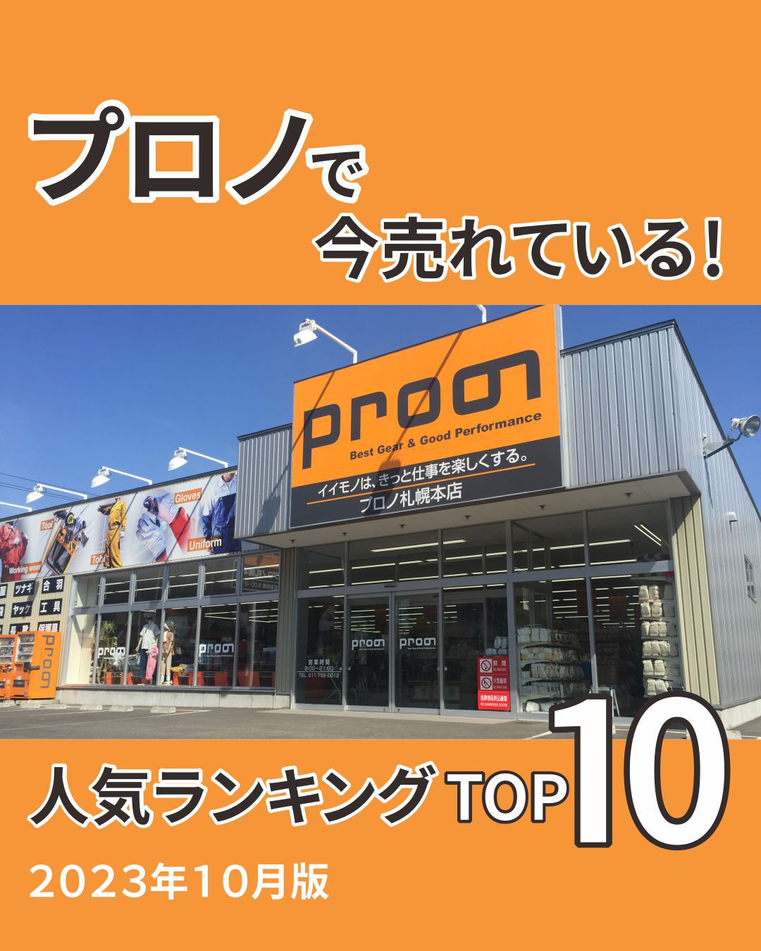 プロノで今売れている！人気ランキングTOP10～10月編～